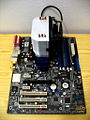 ASUS A8V-E Deluxe desktop mainboard.