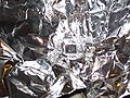 Close up of foil over chip.